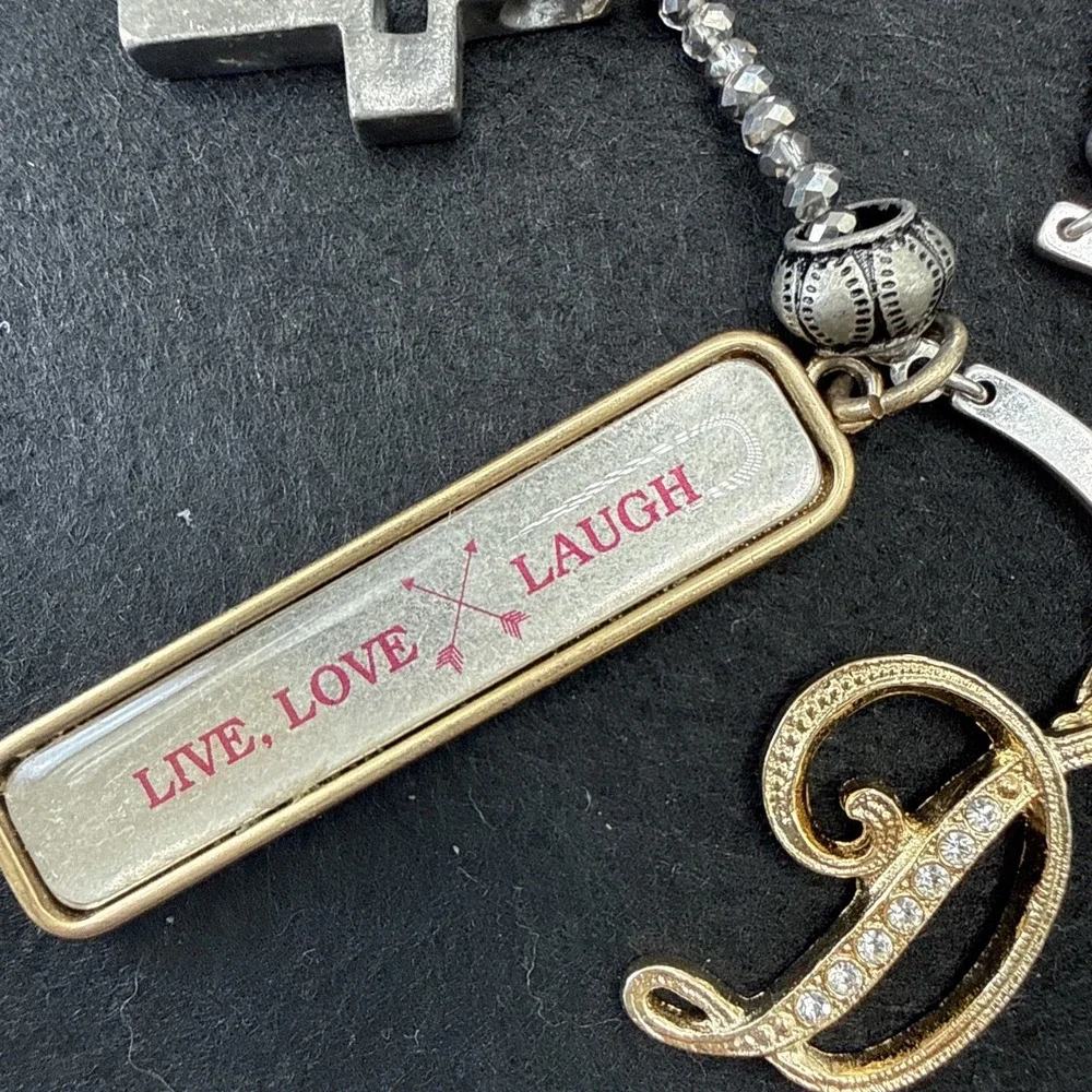 JK by Thirty One Silver Tone Love Horseshoe Pendant Necklace 35